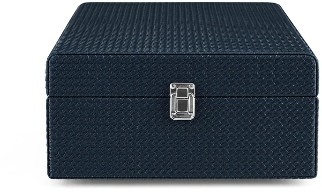 Alt view image 3 of 4 - CR8017B-NY Voyager Vintage Portable Vinyl Record Player Turntable with Bluetooth in/Out and Built-in Speakers, Navy