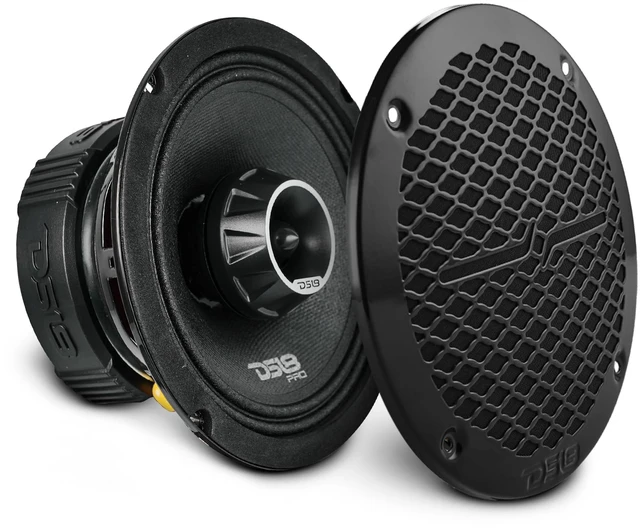 Main image of PRO-ZT6 6.5-Inch 2 Way Pro Audio Midrange Speakers with Built-in Bullet Tweeter 4-Ohms 450W Max 225W RMS Water Resistant - Black Metal Mesh Grill Included (1 Speaker)