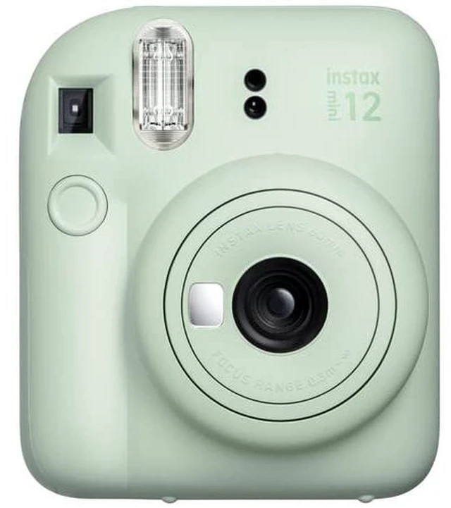 Alt view image 2 of 4 - Instax Mini 12 Instant Camera Mint Green with Sandisk 32 GB USB Flash Drive + 40 Sheets Instax Mini Film and Sunshine Photo Microfiber Cleaning Cloth Bundle