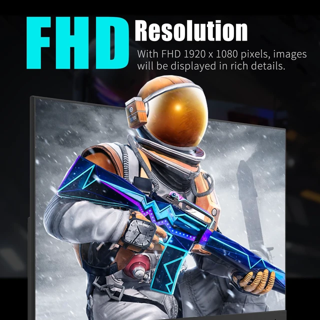 Alt view image 3 of 4 - Gaming Monitor 27 Inch FHD 144hz, 1ms IPS 1080p Computer Monitor with 110% sRGB, Bluelight Filter, HDMI & VGA Port, Support Freesync and Wall Mount
