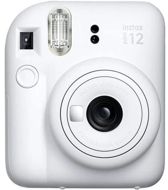 Alt view image 2 of 4 - Instax Mini 12 Instant Camera Clay White with Sandisk 32 GB USB Flash Drive + 40 Sheets Instax Mini Film Bundle, Sunshine Photo Microfiber Cleaning Cloth Included