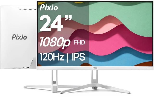 Main image of PX246 Wave White 24 inch 120Hz Refresh Rate FHD 1080p Resolution IPS Panel 4ms GTG Response Time Gaming Monitor with Adaptive Sync