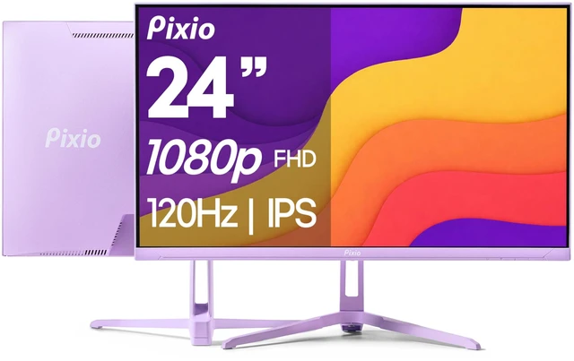 Main image of PX246 Wave Purple 24 inch 120Hz Refresh Rate FHD 1080p Resolution IPS Panel 4ms GTG Response Time Gaming Monitor with Adaptive Sync