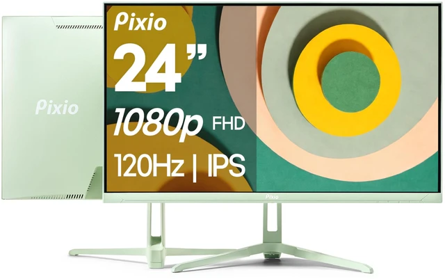 Main image of PX246 Wave Mint Green 24 inch 120Hz Refresh Rate FHD 1080p Resolution IPS Panel 4ms GTG Response Time Gaming Monitor with Adaptive Sync