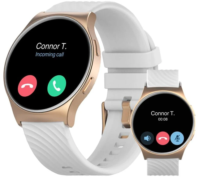 Alt view image 2 of 7 - Moto Watch 120 - Premium Bluetooth Smartwatch with AMOLED Display, 10-Day Battery, Heart Rate & SpO2 Tracking, Fitness & Health Monitoring, Compatible with Android and iPhone - Rose Gold