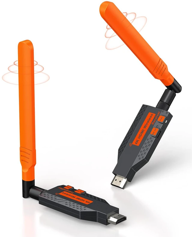 Main image of Wireless HDMI Transmitter and Receiver, Long Range 150M/450Ft, 1080P HD Output, Plug & Play HDMI Extender for TV, Projector, Laptop, Gaming Console, Ideal for Home, Office, Classroom Use