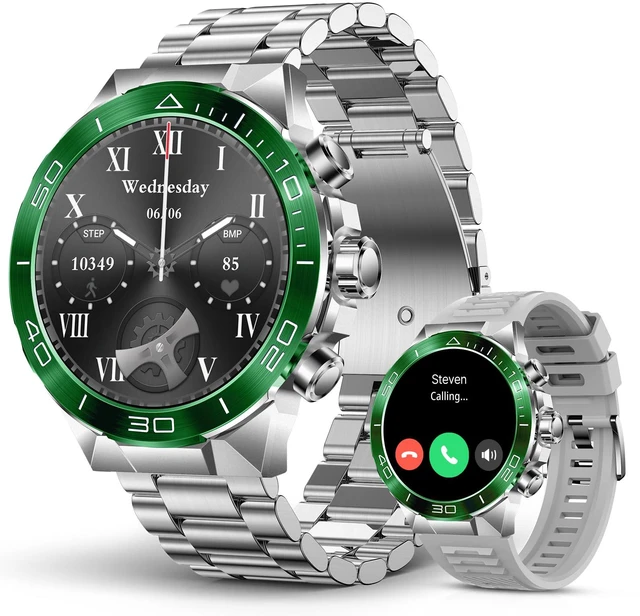 Main image of Military Rugged Smart Watch for Men, AMOLED 1.43" HD Screen, Bluetooth Call Answer/Make, Blood Oxygen/Heart Rate/Sleep Tracker, 7-30 Day Battery, Waterproof Fitness Tracker for iOS Android