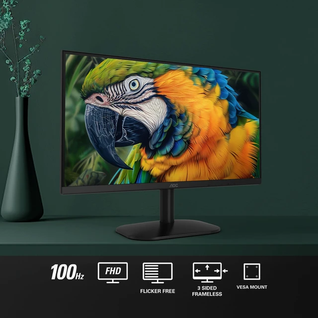 Alt view image 4 of 5 - 22B2HM2 22" Full HD (1920 x 1080) 100Hz LED Monitor, Adaptive Sync, VGA x 1, HDMI x 1, Flicker-Free, Low Blue Light, HDR Ready, VESA, Tilt Adjust, Earphone Out, Eco-Friendly