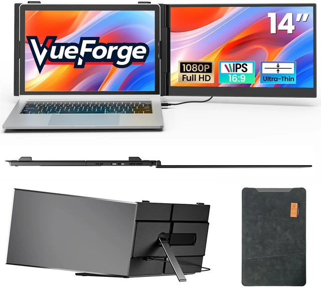Main image of Laptop Screen Extender, 14" FHD 1080P Laptop Monitor Extender, Ultra-Thin Portable Monitor for Laptop with USB-C/HDMI Port, Plug & Play for Windows/Mac/Android/Switch/PS5/Chrome