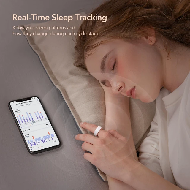 Alt view image 6 of 7 - Ring Gen1 for Fertility and Ovulation Tracking - Size First Sizing Kit - App Auto-Sync - Period & BBT Tracker - Sleep Analysis for Women - Rechargeable & Waterproof Size6