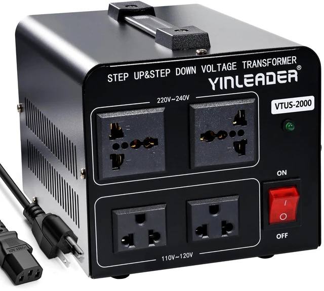 Main image of 110V to 220V Voltage Converter Transformer 2000W Step Up/Down 110/120 Volt - 220/240 Volt Converter
