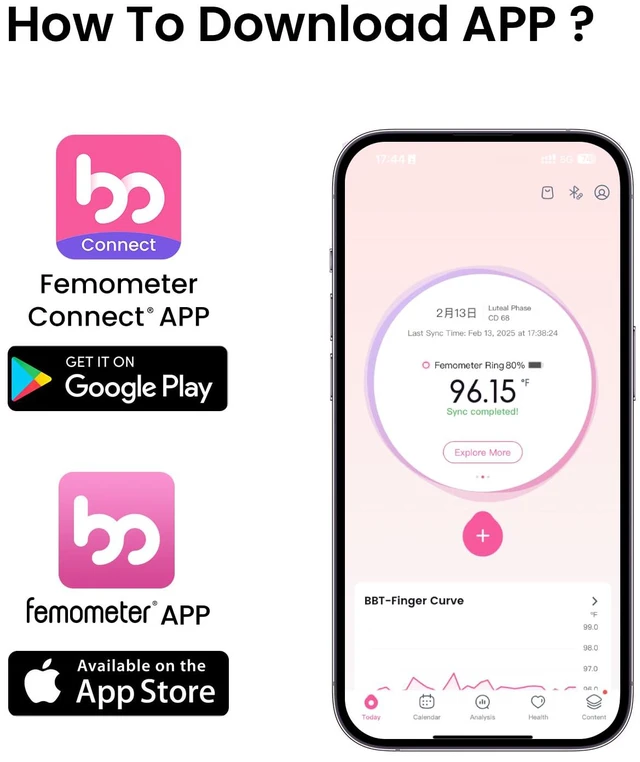 Alt view image 2 of 7 - Ring Gen1 for Fertility and Ovulation Tracking - Size First Sizing Kit - App Auto-Sync - Period & BBT Tracker - Sleep Analysis for Women - Rechargeable & Waterproof Size6