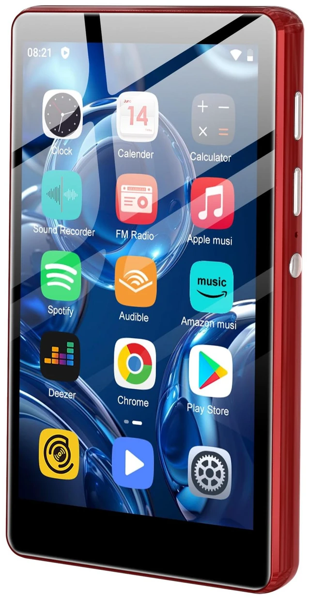 Main image of MP3 Player with Bluetooth and WiFi - M503Pro 16GB Music Player w/Spotify,Audible,YT Music, 4.0-inch Touch Screen Android MP4 MP3 Player for Kids w/Parental Control,Spotify Kids,FM Radio Red