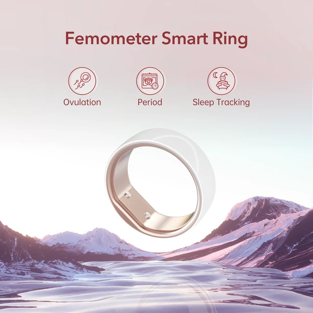 Alt view image 4 of 7 - Ring Gen1 for Fertility and Ovulation Tracking - Size First Sizing Kit - App Auto-Sync - Period & BBT Tracker - Sleep Analysis for Women - Rechargeable & Waterproof Size6