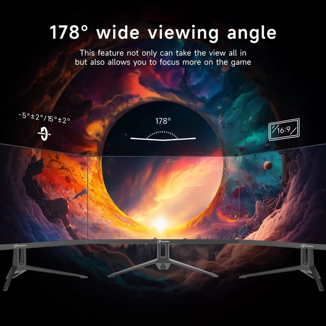 Alt view image 6 of 7 - Monitor 24inch Gaming Monitor 240Hz, FHD 1080p, 2ms Response Time, Adaptive sync, 3000:1 Contrast, PC Monitor, 3-Sided Frameless, Ultra Slim, 120% sRGB, Bluelight Filter, HDMI & DP Ports