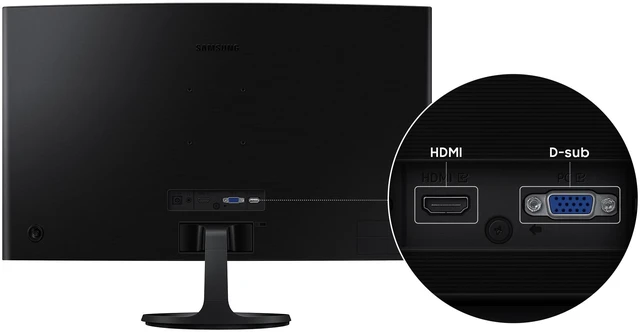 Alt view image 6 of 7 - 27" Essential S3 (S36GD) Curved Monitor - FHD, 1800R Curved Screen, 100Hz, Eye Saver Mode, Game Mode, HDMI D-sub, LS27D36CGANXZA