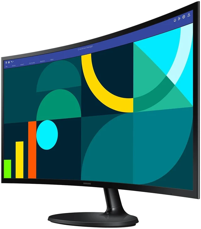 Alt view image 7 of 7 - 27" Essential S3 (S36GD) Curved Monitor - FHD, 1800R Curved Screen, 100Hz, Eye Saver Mode, Game Mode, HDMI D-sub, LS27D36CGANXZA