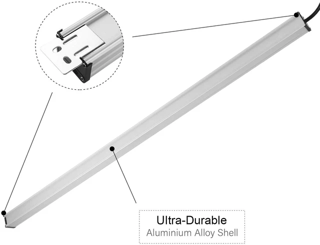 Alt view image 4 of 4 - Long Heavy Duty Metal Power Strip, 16 Outlet Large Industrial Multi Wide Strip for Garage Workshop, Extension Cord with Multiple Outlets, 15A, 125V, 1875W. 25 FT, Sliver