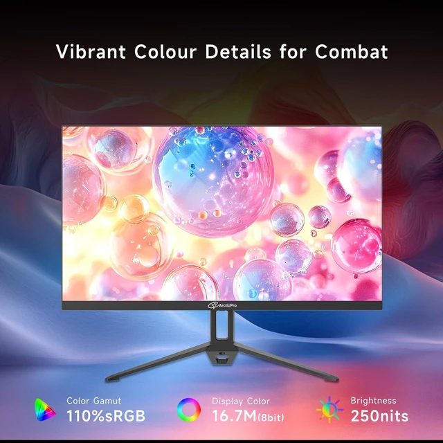Alt view image 7 of 7 - Monitor 24inch Gaming Monitor 240Hz, FHD 1080p, 2ms Response Time, Adaptive sync, 3000:1 Contrast, PC Monitor, 3-Sided Frameless, Ultra Slim, 120% sRGB, Bluelight Filter, HDMI & DP Ports