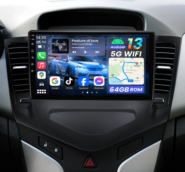 Main image of 4Core 64GROM Car Radio for Chevrolet Chevy Cruze 2009-2015: 9" 1280 * 800 HD Touch Screen Stereo Wireless CarPlay Android Auto Bluetooth 5.0 WiFi GPS FM SWC Backup Camera