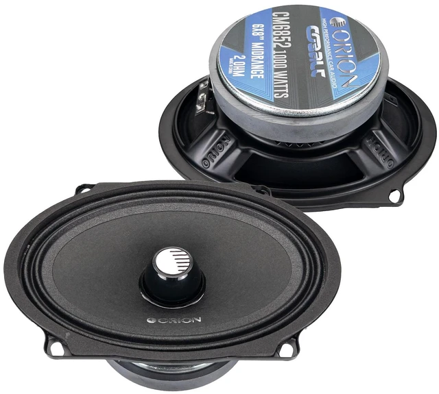 Main image of Cobalt CM6852 High Efficiency 5x7 / 6x8 Mid-Range Bullet Loudspeakers, 1000W Max Power, 250W RMS, 2 Ohm, 1.5" Voice Coil - Pro Car Audio Stereo, Midrange Speakers (Pair)