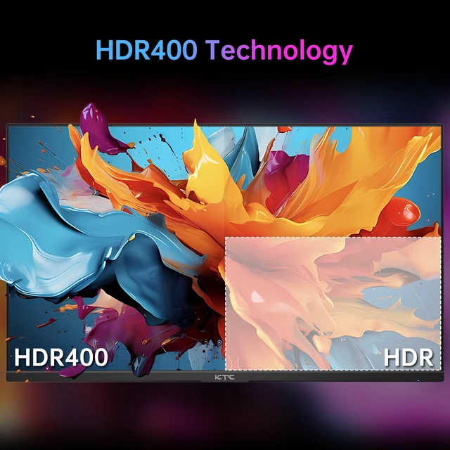 Alt view image 5 of 7 - 24 Inch 180Hz/190Hz Gaming Monitor, FHD PC Computer Monitor with Fast IPS Panel, HDR400, 133% sRGB, Bluelight Filter, 2 HDMI & 1 DP Port, Compatible Freesync and Wall Mountable, H24F8