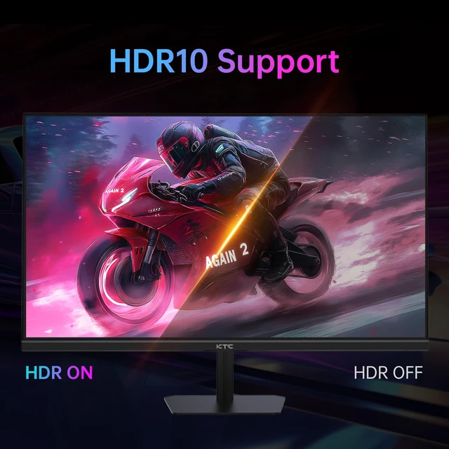 Alt view image 7 of 7 - 24 Inch 180Hz/190Hz Gaming Monitor, FHD PC Computer Monitor with Fast IPS Panel, HDR400, 133% sRGB, Bluelight Filter, 2 HDMI & 1 DP Port, Compatible Freesync and Wall Mountable, H24F8