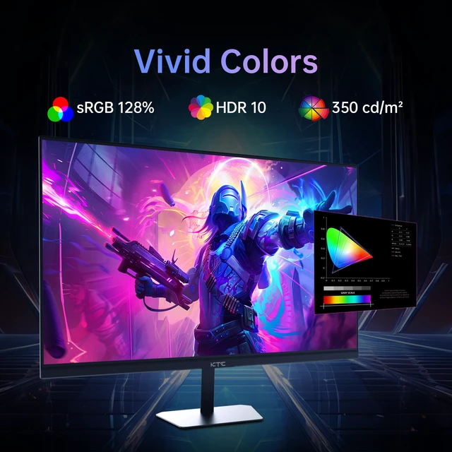 Alt view image 5 of 7 - 24.5 Inch Gaming Monitor, 180Hz (Up to 200Hz) Monitor FHD, Fast IPS 1080P 1ms, 128% sRGB HDR10, Adaptive Sync, HDMI DP, VESA Tilt Adjustable for Xbox PS5 Switch, H25T7