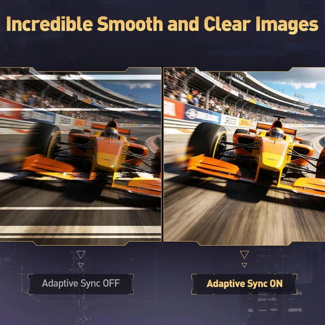 Alt view image 4 of 7 - 24 Inch Gaming Monitor 144Hz Full HD 1920 x 1080p IPS Ultra-Slim Display with HDMI VGA, Adaptive Sync, 99% SRGB, VESA 100x100mm, Eye Care, Tilt, HDMI 2.0, Black, E2411K