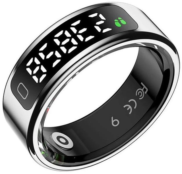Main image of LETLET Smart Ring for Women for Men,60 Health Metrics,Accurately Monitors Heart Rate,Blood Oxygen (SpO2),Sleep,Stress and Womens Health Metrics.Fitness Rings for Women,Ultra-Thin(Sliver, 12#)