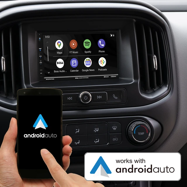 Alt view image 5 of 6 - BVCP9700A Car Stereo - Apple CarPlay, Android Auto, Double Din, 7 Inch Touchscreen, Bluetooth, No CD DVD Player, AM/FM Radio Receiver