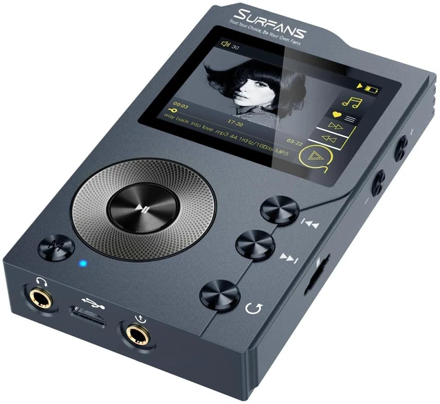Main image of F20 HiFi MP3 Player with Bluetooth 5.2, Lossless DSD FLAC High Resolution Digital Audio Player, High-Res Portable Music Player with 64GB MicroSD Card, Support up to 512GB
