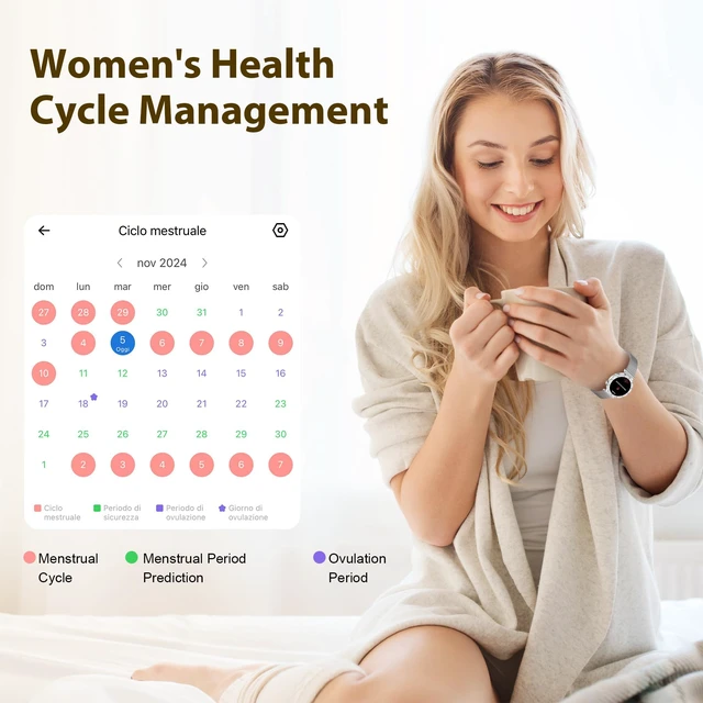 Alt view image 6 of 7 - Smart Watches for Women (Answer/Make Calls), 1.19" AMOLED Slim Smartwatch with Heart Rate/Sleep Monitor, 120+ Sport Modes Fitness Tracker with Bluetooth for iOS/Android, Silver
