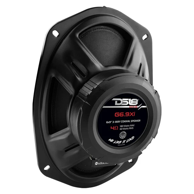 Alt view image 6 of 7 - G6.9Xi GEN-X 6x9 3-Way Coaxial Speakers 180 Watts 4-Ohm with Mylar Dome Tweeters - Grill Included - Full Range Speaker Great for Car Stereo Sound System - Pair