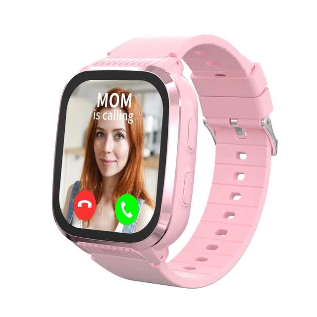Main image of 4G Kids Smart Watches Girls with GPS Tracker & Call Phone, Kids Watch for Girls Age 5-12 with SOS Calling, School Mode Parental Controls 12/24 Hr Text Message HD Video Call Voice Chat (Pink)