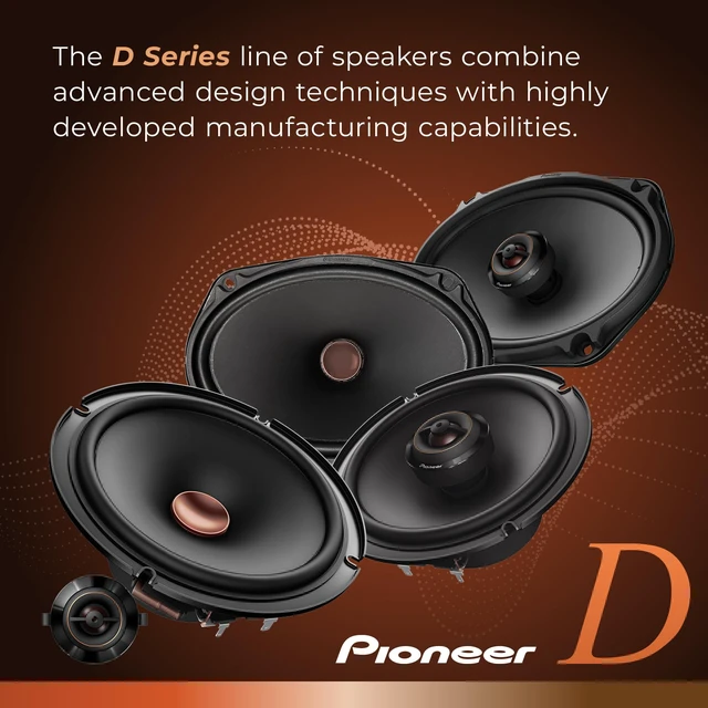 Alt view image 2 of 7 - D-Series TS-D68F 6 x 8 2-Way Speakers (Pair) 280W Max, Balanced Sound + Smooth Treble, Ideal Factory Upgrade, Add an Amplifier for Even Better Performance