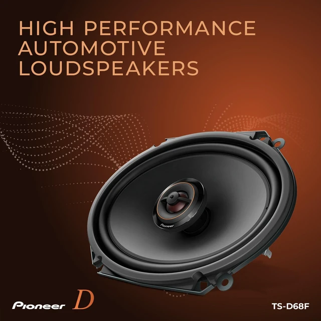 Alt view image 3 of 7 - D-Series TS-D68F 6 x 8 2-Way Speakers (Pair) 280W Max, Balanced Sound + Smooth Treble, Ideal Factory Upgrade, Add an Amplifier for Even Better Performance