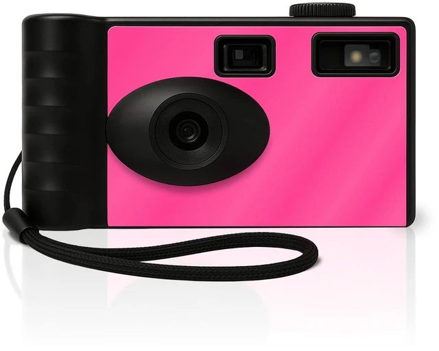 Main image of Screen Free Digital Camera | Four Built in Filters | Rechargeable, 8mp, Lightweight, Focus-Free, Auto-Flash, Easy-to-Use, Reusable, Retro Film-Style Photos (Pink)