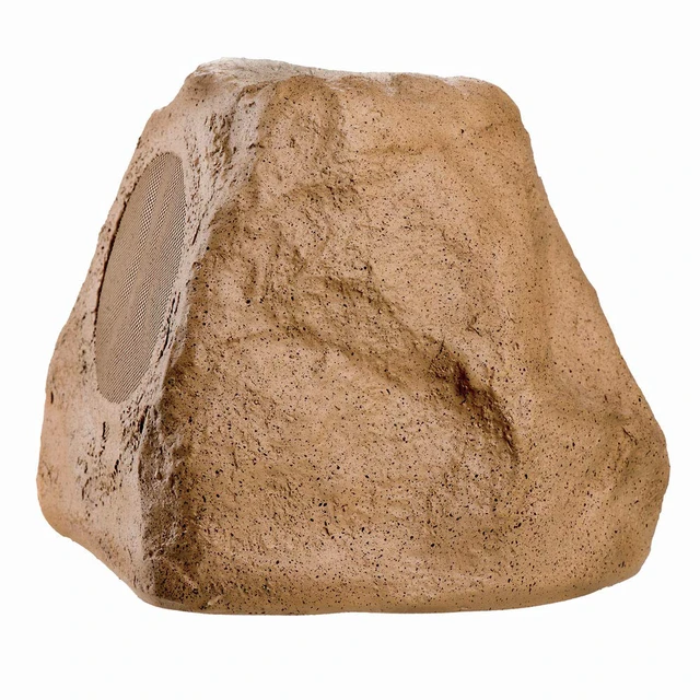Alt view image 2 of 4 - 5.25" Wireless Bluetooth Outdoor Rock Speaker 120W Weather Resistant, Sandstone Canyon Brown - BTR-150