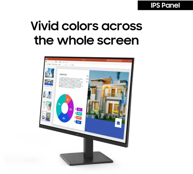 Alt view image 3 of 7 - 24" S3 (S32GF) FHD High Resolution 120Hz Monitor with IPS Panel, Flicker Free, Eye Saver Mode, LS24F320GANXZA, 2025