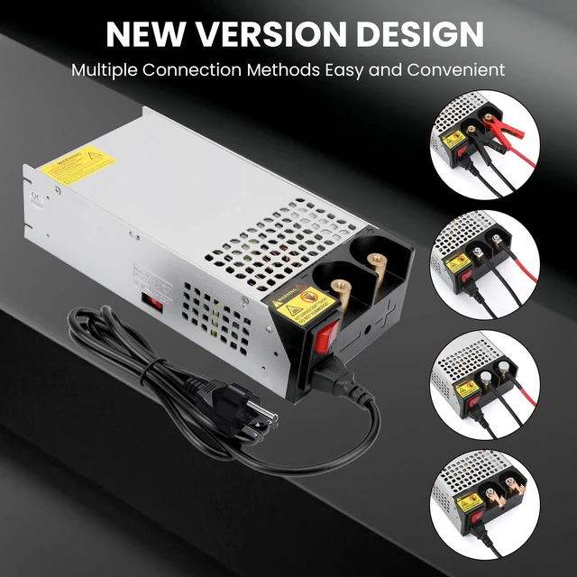 Alt view image 2 of 7 - 110V AC to 12V DC Converter 83.3A 1000W Power Supply AC to DC Converter 12V 83.3A 1000W Switch Power Supply for CCTV Camera System, 3D Printer, LED Strip, Computer Project