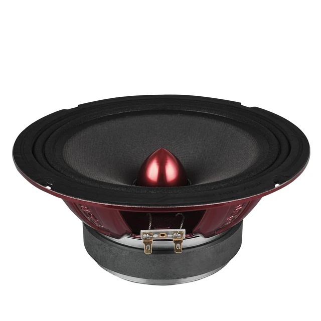 Alt view image 5 of 7 - PRO-X8BM Loudspeaker - 8", Midrange, Red Aluminum Bullet, 550W Max, 275W RMS, 8 Ohms - Premium Quality Audio Door Speakers for Car or Truck Stereo Sound System (1 Speaker)