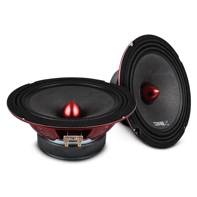 Alt view image 2 of 7 - PRO-X8BM Loudspeaker - 8", Midrange, Red Aluminum Bullet, 550W Max, 275W RMS, 8 Ohms - Premium Quality Audio Door Speakers for Car or Truck Stereo Sound System (1 Speaker)