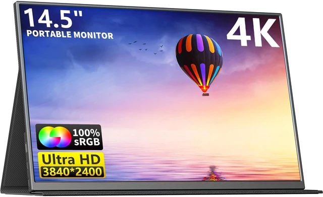 Main image of Portable Monitor, USB-C & HDMI Laptop Screen Extender,Second Display for Console with Built-in Speakers, Works with PS5, Xbox, Switch, Ideal for Travel, Home & Office - 14.5"