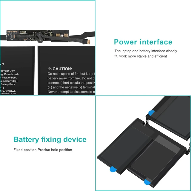 Alt view image 4 of 7 - A2113 A2141 Laptop Battery Compatible with MacBook Pro 16-inch A2141(2019 Version) EMC 3347,fits MVVJ2xx/A MVVK2xx/A MVVL2xx/A MVVM2xx/A