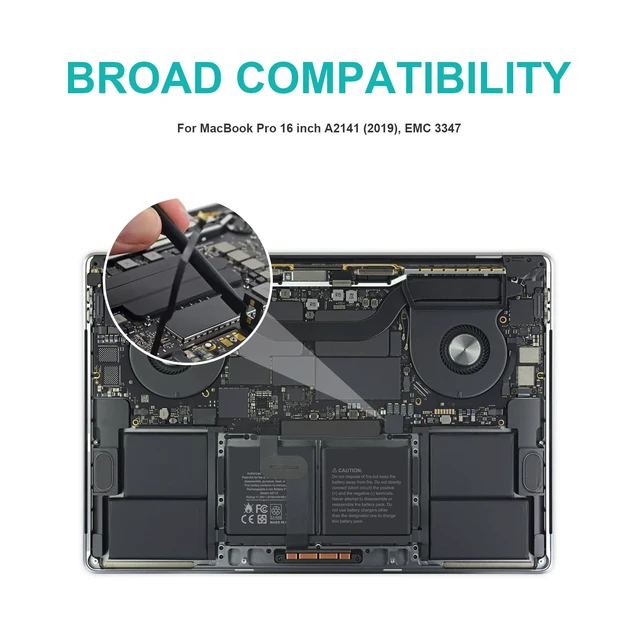 Alt view image 6 of 7 - A2113 A2141 Laptop Battery Compatible with MacBook Pro 16-inch A2141(2019 Version) EMC 3347,fits MVVJ2xx/A MVVK2xx/A MVVL2xx/A MVVM2xx/A