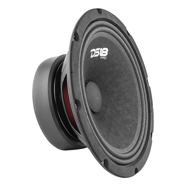 Alt view image 5 of 7 - PRO-GM8.4PK Mid and High Complete Package - Includes 2X Midrange Loudspeaker 8" and 2X Aluminum Super Bullet Tweeter 1" Built in Crossover - Door Speakers for Car or Truck Stereo Sound System