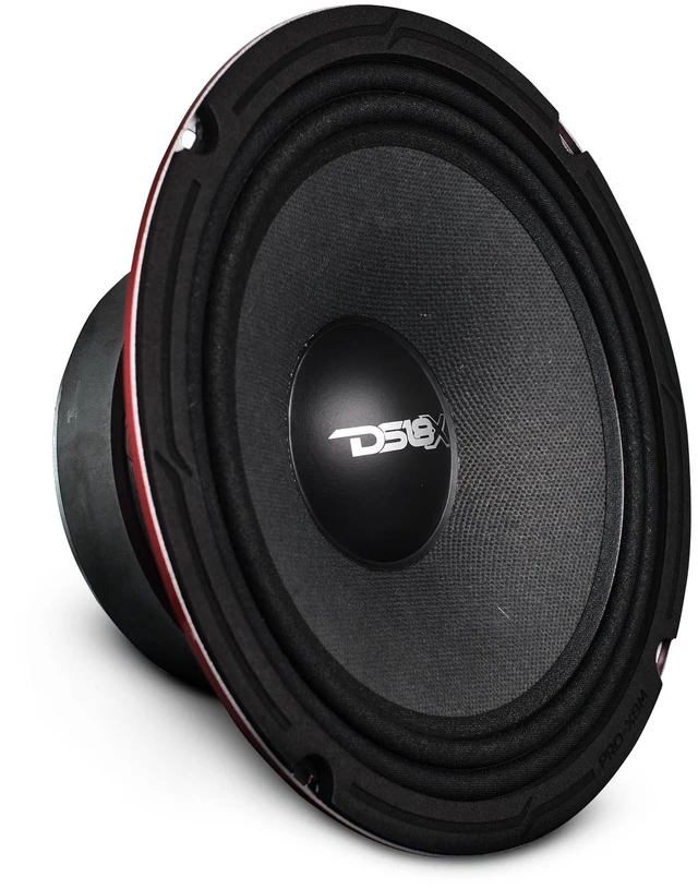 Main image of PRO-X8M Loudspeaker - 8", Midrange, Red Steel Basket, 550W Max, 275W RMS, 8 Ohms - Premium Quality Audio Door Speakers for Car or Truck Stereo Sound System (1 Speaker), Classic