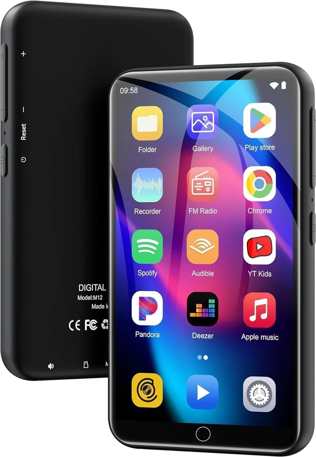 Main image of 144GB MP3 Player with Bluetooth and WiFi, Android OS, 4" Touch Screen Spotify Music&Video Player, Built-in Speaker, FM Radio, MP4 Player for Kids
