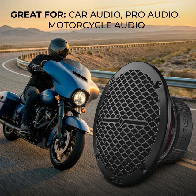 Alt view image 4 of 7 - PRO-ZT Pro Audio Coaxial Midrange Speakers with Built-in Bullet Tweeter, 4-Ohms, Water Resistant - Black Metal Mesh Grill Included (1 Speaker) (8" inches)